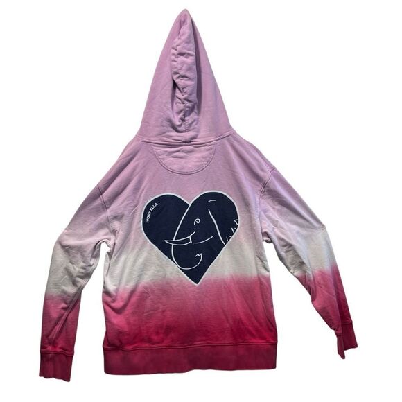 Ivory Ella Tie Dye Pink Hoodie medium - Picture 1 of 12